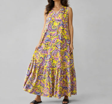 Paisley Flow Maxi Dress