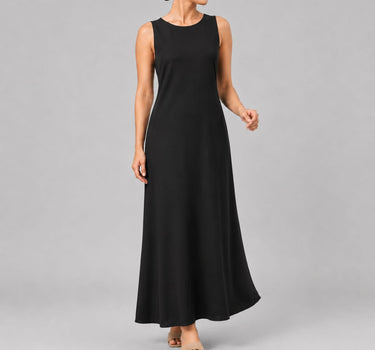 Black Décolleté Maxi Dress