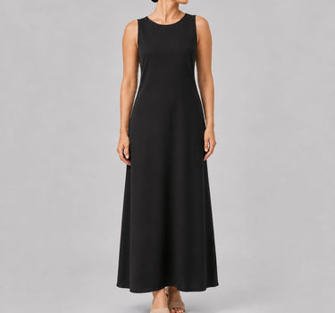 Black Décolleté Maxi Dress