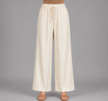 Wide-Leg Drawstring Pants