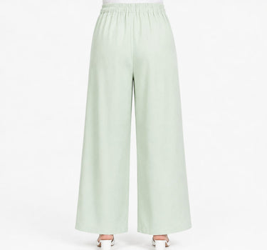 Wide-Leg Drawstring Pants