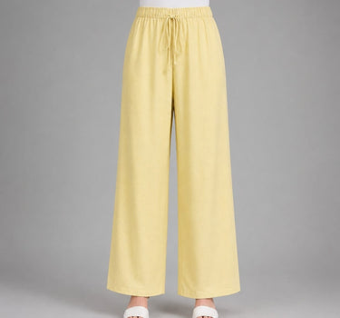 Wide-Leg Drawstring Pants