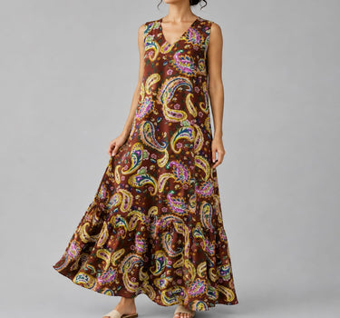 Paisley Flow Maxi Dress