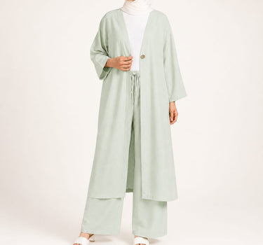 Single-Button Longline Cardigan