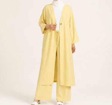 Single-Button Longline Cardigan