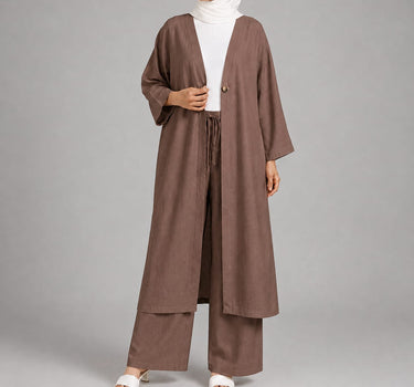 Single-Button Longline Cardigan