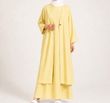 Single-Button Longline Cardigan