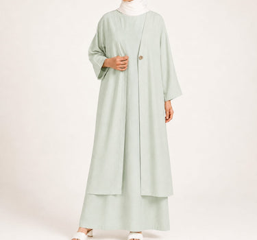 Single-Button Longline Cardigan