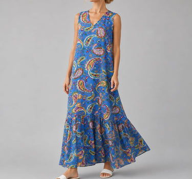 Paisley Flow Maxi Dress
