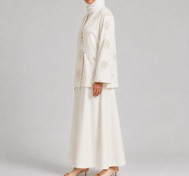 Embroidered Gabardine Jacket