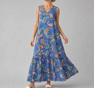 Paisley Flow Maxi Dress