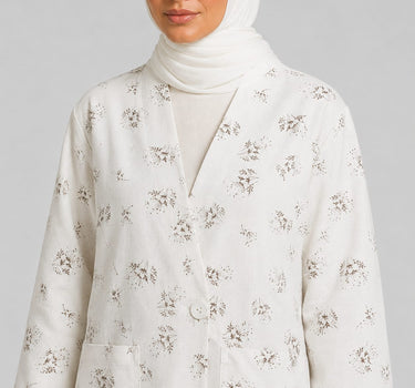 Patterned Wrap Jacket