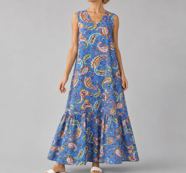 Paisley Flow Maxi Dress