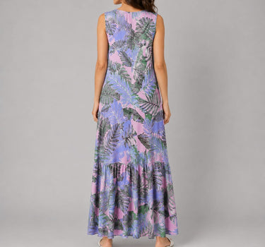 Tropical Leaf Maxi Dress
