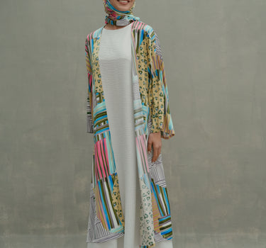 Patterns on Patterns Satin Cardigan