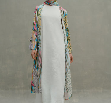 Patterns on Patterns Satin Cardigan