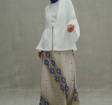 Florlal Motif Maxi Skirt