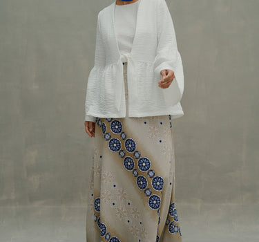 Florlal Motif Maxi Skirt