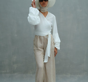 Striped Drawstring Pants