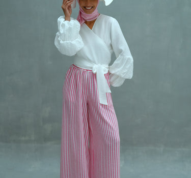 Striped Drawstring Pants