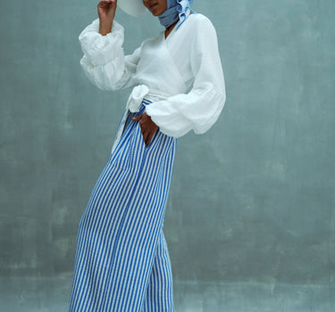 Striped Drawstring Pants