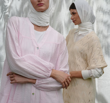 Relaxed Crinkle Flare Blouse