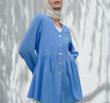 Loose Fit V-Neck Blouse