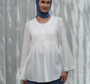 Loose Fit V-Neck Blouse