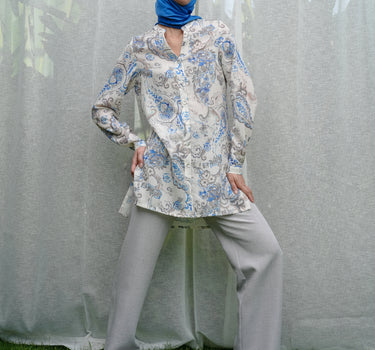 Relaxed Paisley Blouse
