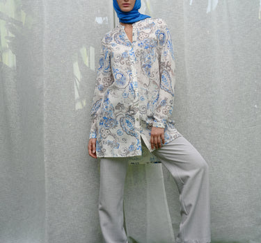 Relaxed Paisley Blouse