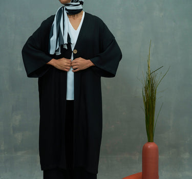 Linen Blend Buttoned Cardigan