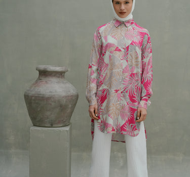 Patterned Poplin Chemise