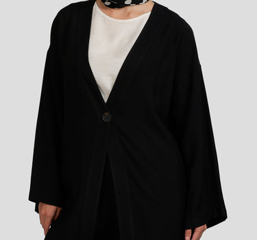 Single-Button Cardigan
