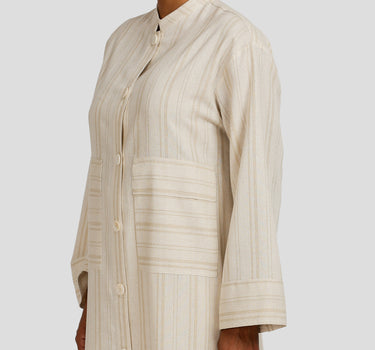 Beige Striped Tunic