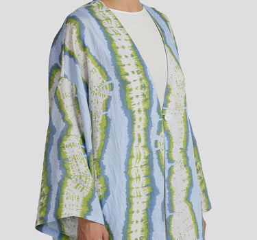 Wavy Stripe Buttoned Cardigan