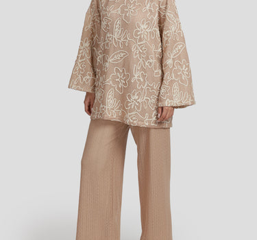 Embroidered Abstract Floral Blouse
