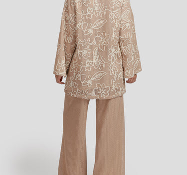 Embroidered Abstract Floral Blouse