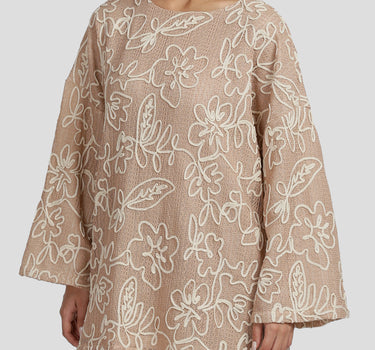 Embroidered Abstract Floral Blouse