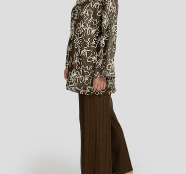 Embroidered Abstract Floral Blouse