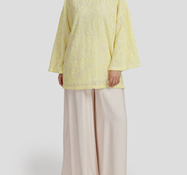 Embroidered Abstract Floral Blouse