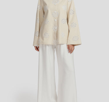 Embroidered Gabardine Jacket