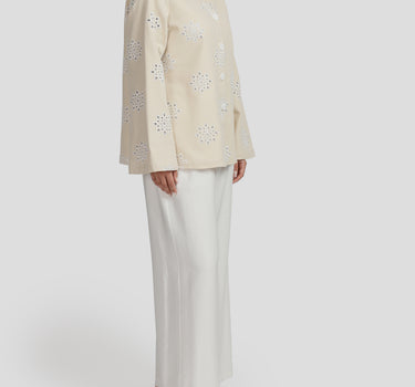 Embroidered Gabardine Jacket