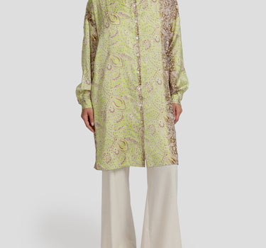 Dual Tone Paisley Blouse