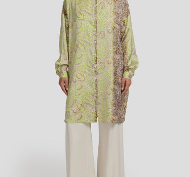 Dual Tone Paisley Blouse