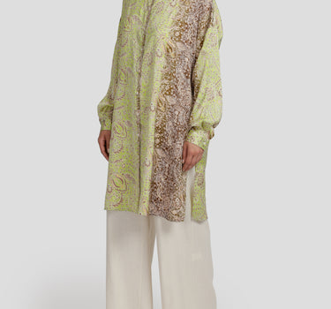 Dual Tone Paisley Blouse