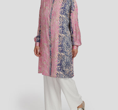 Dual Tone Paisley Blouse