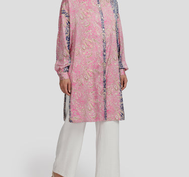 Dual Tone Paisley Blouse