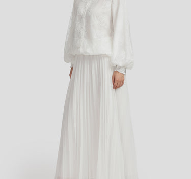 Plissé Maxi Skirt
