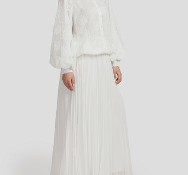 Plissé Maxi Skirt