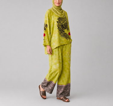 Leaf Print Blouse